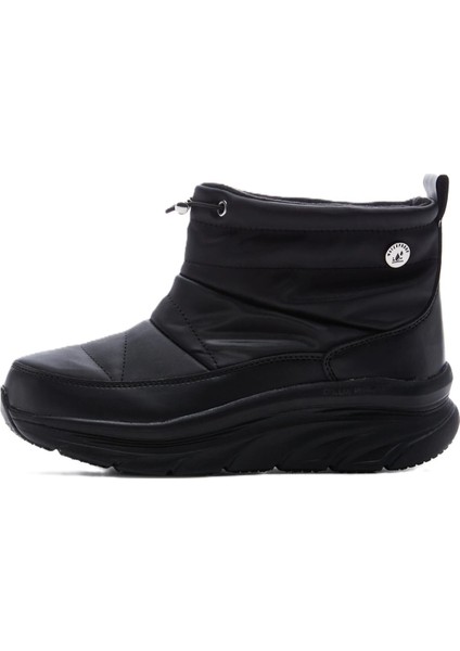D'lux Walker-Winter Up Memory Foam Waterproff Womens Sneaker Hafızalı Taban Su Geçirmez Kadın Bot Siyah