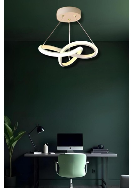 Quina White Tek Renk Modern Sarkıt LED Avize