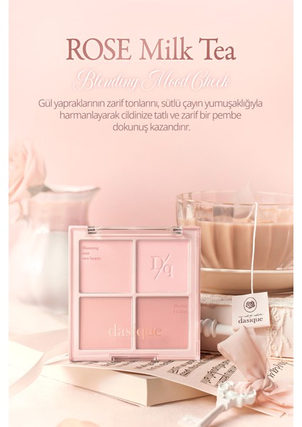 Karıştırılabilir Renk Tonlarına Sahip 4lü Allık Dasıque Blending Mood Cheek (#15 Rose Milk Tea) indirimleri