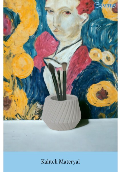 Beyaz Makyaj Organizeri ve Fırça Düzenleyici, Şık ve Pratik Tasarım fırsatları