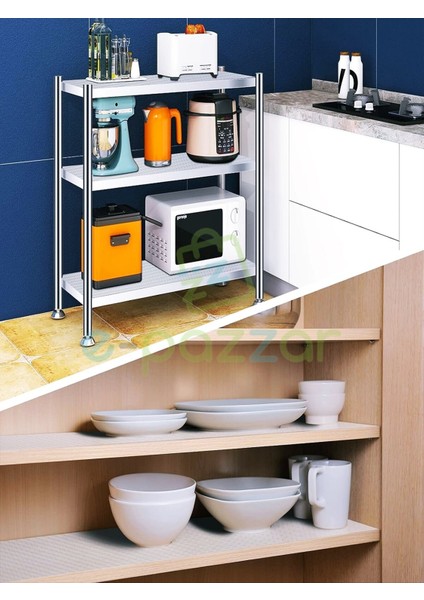 Şeffaf Pvc Kaydırmaz Renkli Raf, Buzdolabı ve Çekmece Koruyucu Örtü, 10 M x 45 cm fırsatları