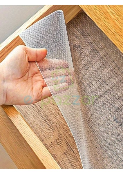 Şeffaf Pvc Kaydırmaz Renkli Raf, Buzdolabı ve Çekmece Koruyucu Örtü, 10 M x 45 cm indirimleri
