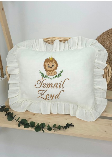 Müslin Yeni Doğan 4katlı Organik %100PAMUK Kişiye Özgü Nakışlı Hastane Çıkış Seti (Aslan Model-2) fiyatları