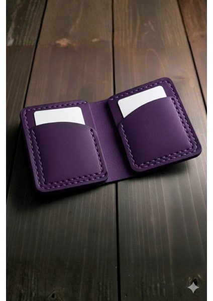 Gerçek Deri El Yapımı Hakiki Deri Cüzdan Kartlık Italyan Dikiş Premium Hakiki Deri