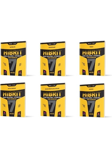 7.sınıf Hibrit Konu Anlatımlı Soru Bankası Seti