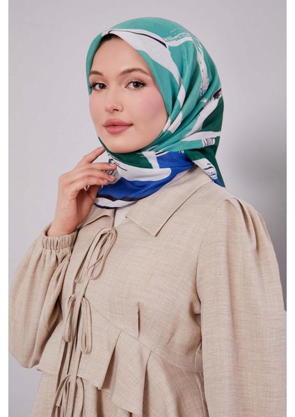 Lacivert Soyut Desen Soft Eşarp fiyatları