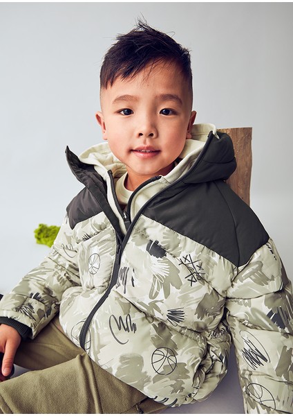 4417-61 Erkek Çocuk Gri Mont