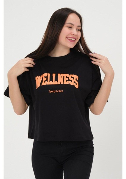 Oversize Kadın T-Shirt %100 Pamuk Tişört