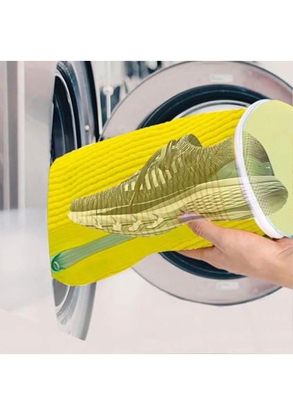 Lazy Man's Magic - Silindirik Yeniden Kullanılabilir Ayakkabı Yı Torbası, Çamaşır Makinesini ve Ayakkabıları Korur (2 Adet) (Yurt Dışından) fırsatları