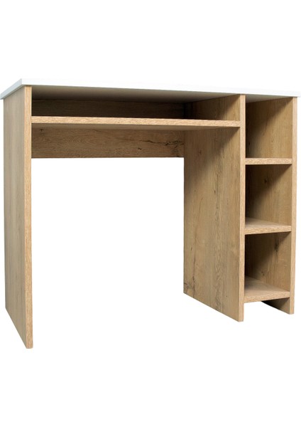 Junıor Plus Çalışma Masası Öğrenci Ofis Bilgisayar ve Çok Amaçlı Kullanım 45X90 cm Lefkas Meşe & Beyaz fiyatları