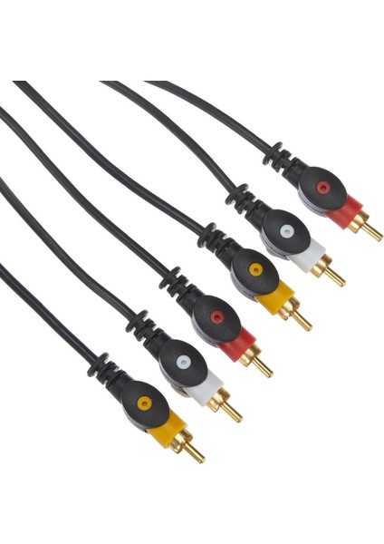 3 Rca + 3 Rca 3 Metre Kablo 1.kalite Powermaster (5'li Paket) indirimleri
