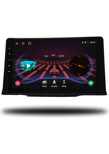 Citroen Berlingo Android Carplay Multimedya 4 GB Ram + 32 GB Hafıza + 4 Çekirdek