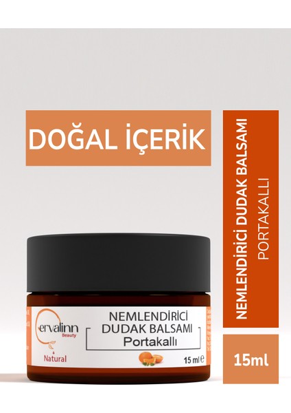 Dudak Balsamı (Lip Balm) Nemlendirici Besleyici Onarıcı 15 ml ( Portakallı )