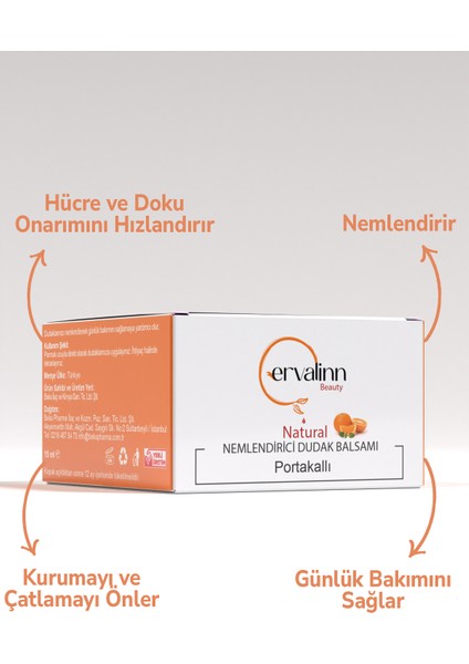Dudak Balsamı (Lip Balm) Nemlendirici Besleyici Onarıcı 15 ml ( Portakallı ) fiyatları