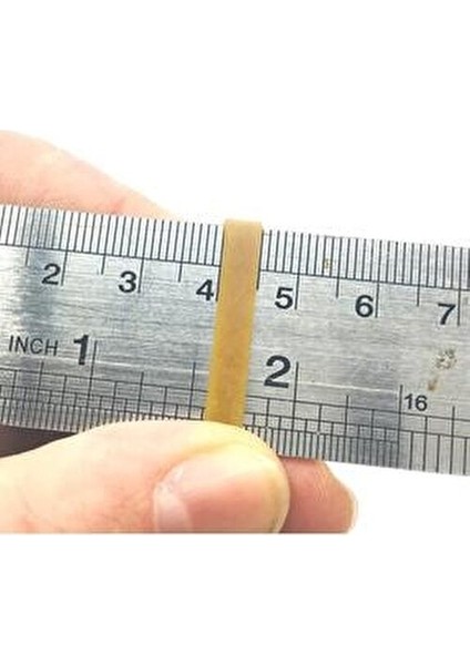 Kalın Kauçuk Ambalaj Para Lastiği 100 Adet Doğal Renk 50 mm Uzunluk 5 mm Genişlik