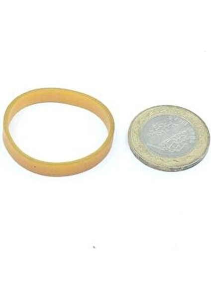 Kalın Kauçuk Ambalaj Para Lastiği 100 Adet Doğal Renk 50 mm Uzunluk 5 mm Genişlik