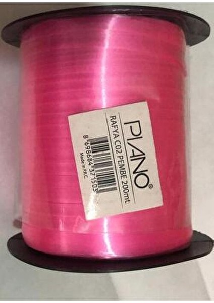 Rafya 200 m Uzunluk 5 mm Genişlik Pembe Renkli Kırtasiye Ürünü fiyatları