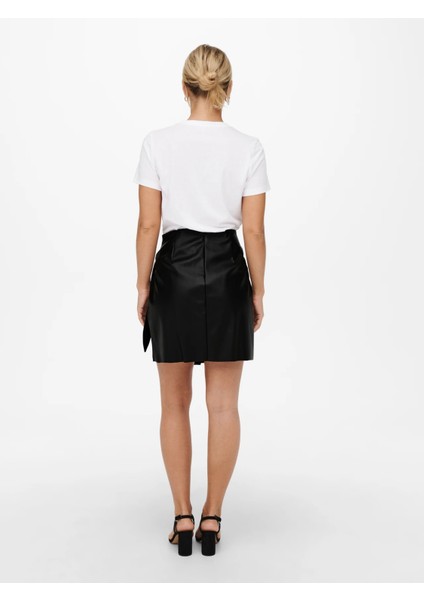 Onlolivia Faux Deri Kadın Mini Etek 15237194 modelleri