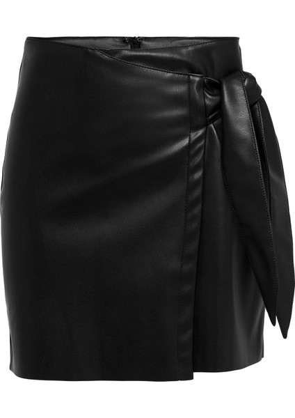Onlolivia Faux Deri Kadın Mini Etek 15237194 fırsatları