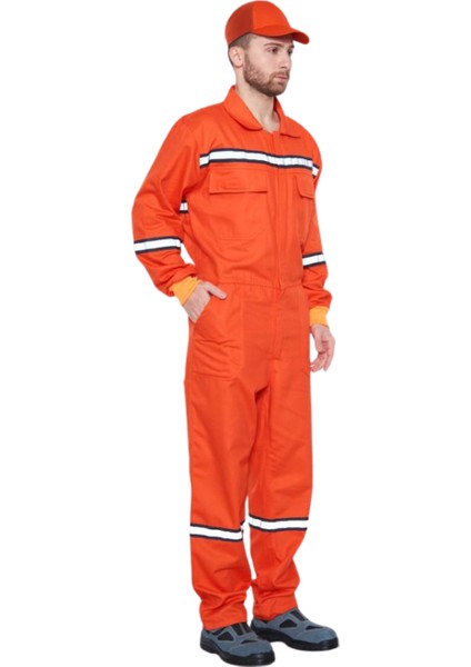 Gabardin 16/12 Reflektörlü Turuncu Iş Tulumu fırsatları