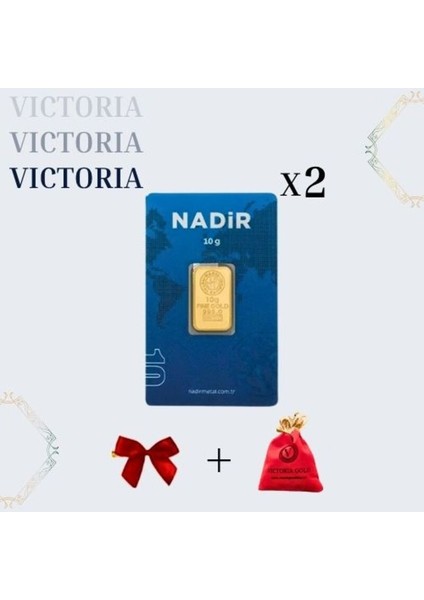 2 Adet 10gr 24 Ayar (995) Altın