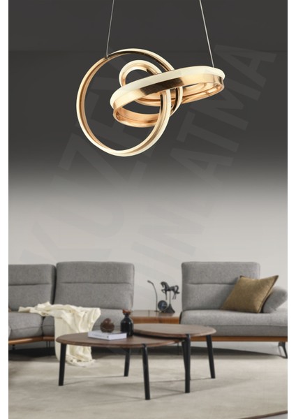 Modern 2'li Renkli LED Avize, Kumandalı, Şık ve Kullanışlı Tasarım