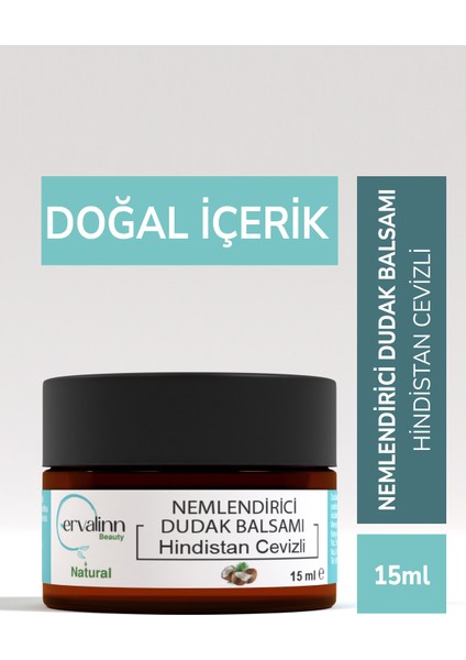 Dudak Balsamı (Lip Balm) Nemlendirici Besleyici Onarıcı 15 ml (Hindistan Cevizli)
