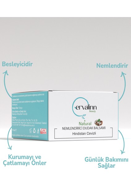 Dudak Balsamı (Lip Balm) Nemlendirici Besleyici Onarıcı 15 ml (Hindistan Cevizli) fiyatları