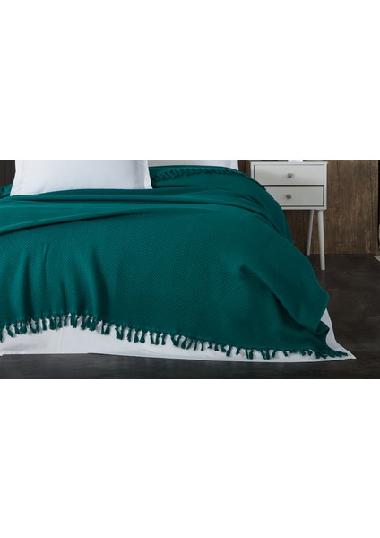 %100 Pamuk Pike Yaz/kış 4 Mevsim Kullanılabilir Yumuşacık Waffle Petek Pike Çift Kişilik Yeşil fiyatları