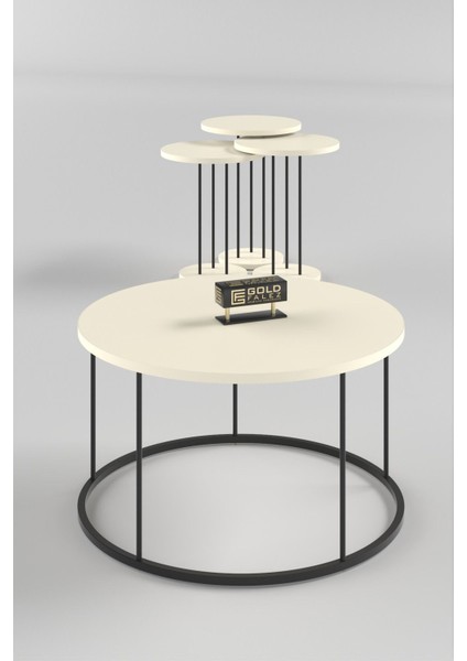 Orta Sehpa ve Zigon Sehpa Terra Set Krem fiyatları