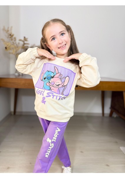 Stitch Kız Çocuk Eşofman Takım modelleri