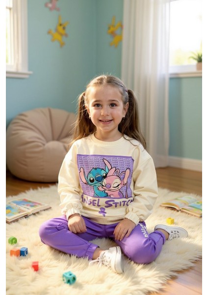 Stitch Kız Çocuk Eşofman Takım