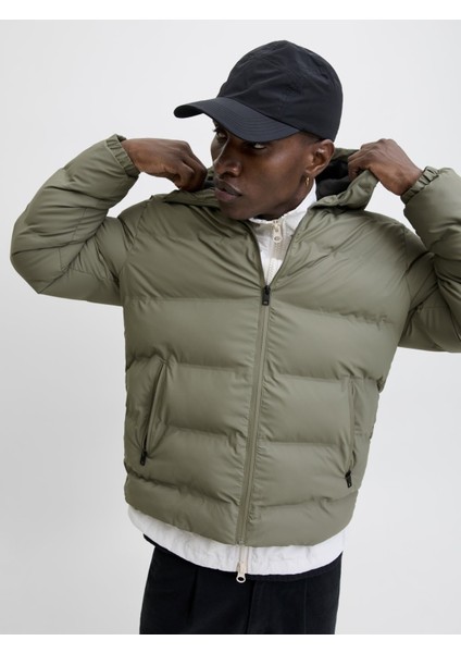 Jjelements Suni Deri Görünümlü Şişme Mont 12279239 indirimleri