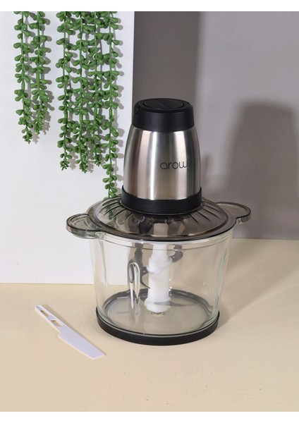 Gri Mutfak Robotu, 3 Litre Hazne, 300 W Güç, Pratik ve Çok Fonksiyonlu