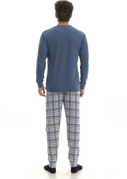 Mooncover Erkek Kışlık Baba-Oğul Kombinli Pijama Takımı Jeans fırsatları