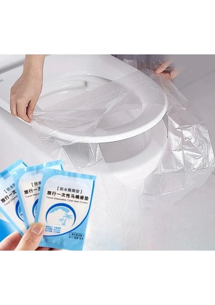 10 Adet Klozet Örtüsü Tek Kullanımlık Klozet Kapak Örtüsü Klozet Poşeti modelleri