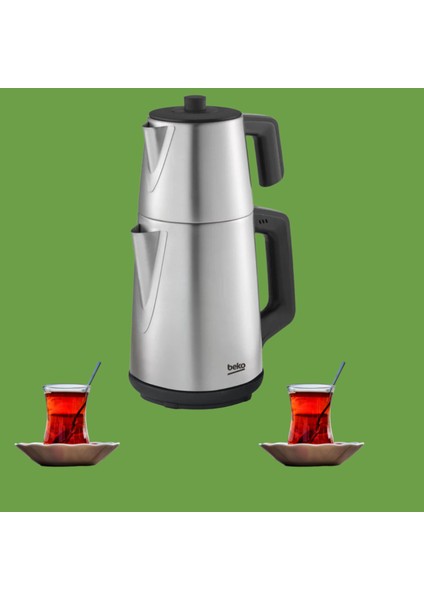 Güçlü ve Şık 1650 W Su Isıtıcısı, 1.7 L Demlik ve 0.7 L Çay Makinesi fiyatları