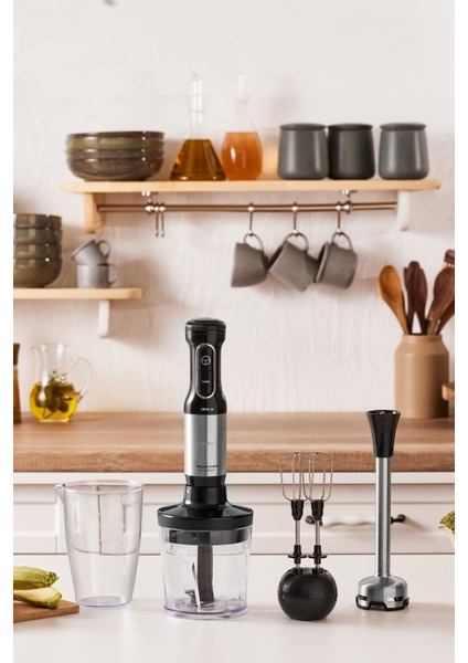 1500W Siyah ve Inox Çok Fonksiyonlu Dayanıklı Blender Seti