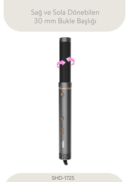 6'lı Çok Fonksiyonlu Uzun Saç Şekillendirici, Gri, Bldc Motor, Kompakt Tasarım indirimleri