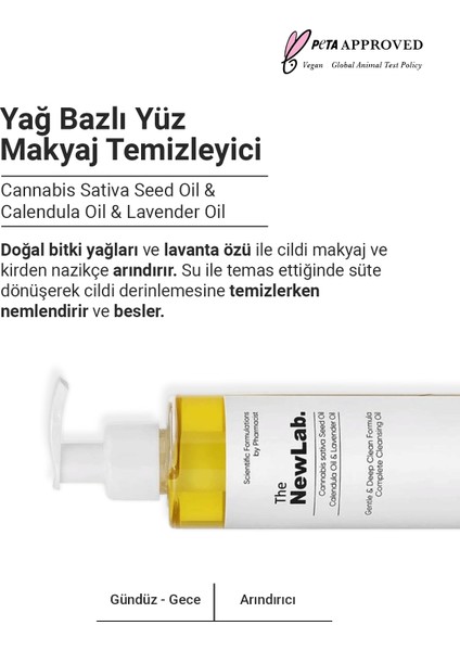 Kenevir Tohumu, Calendula ve Lavanta Özlü Hassas ve Derin Temizleme yağı fırsatları