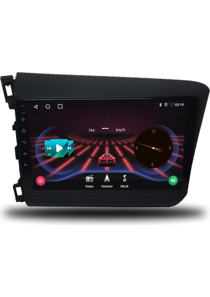 Honda Civic Fb7 Android Carplay Multimedya 2012-2015 4 GB Ram + 32 GB Hafıza + 4 Çekirdek