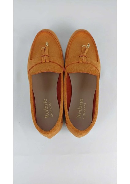 Kadın Turuncu Süet Babet modelleri