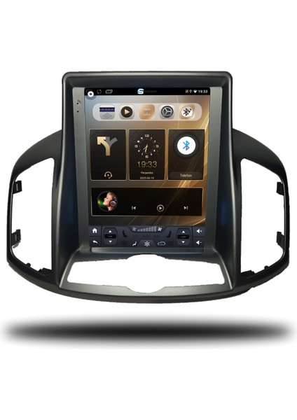Chevrolet Captiva Tesla Ekran Android Carplay Multimedya 2012-2015 4 GB Ram + 32 Gbhafıza + 4 Çekirdek