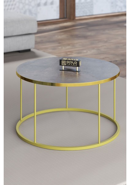 Orta Sehpa ve Zigon Sehpa Terra Set Gold Gordion fiyatları