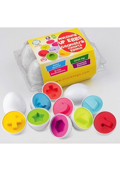 Geometrik Yumurta Eşleştirme Oyunu (6 Lı Paket) Heroes Toys fiyatları