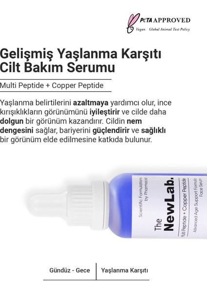 Gelişmiş Yaşlanma Karşıtı Cilt Bakım Serumu (Multi Peptide + Copper Peptide %1)