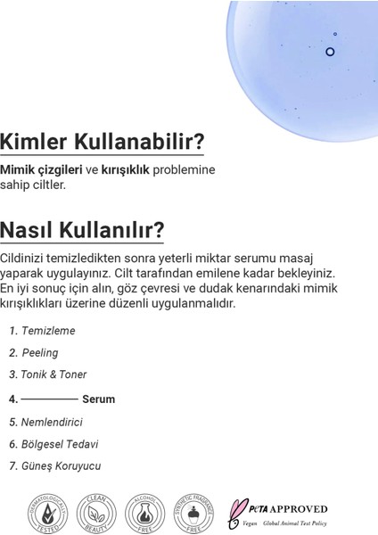 Gelişmiş Yaşlanma Karşıtı Cilt Bakım Serumu (Multi Peptide + Copper Peptide %1)
