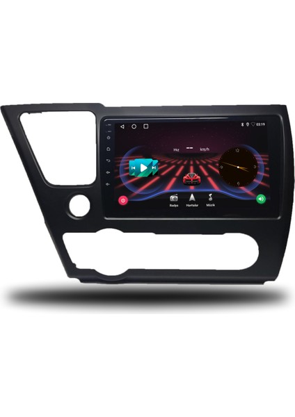 Honda Civic Amerikan Android Carplay Multimedya 2014-2015 4 GB Ram + 32 GB Hafıza + 4 Çekirdek
