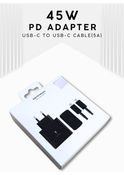 45W Type-C Pd Hızlı Şarj Cihazı ve Kablo Seti – Tüm Type-C Cihazlarla Uyumlu fiyatları