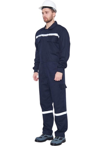 Gabardin 16/12 Reflektörlü Lacivert Iş Tulumu fırsatları